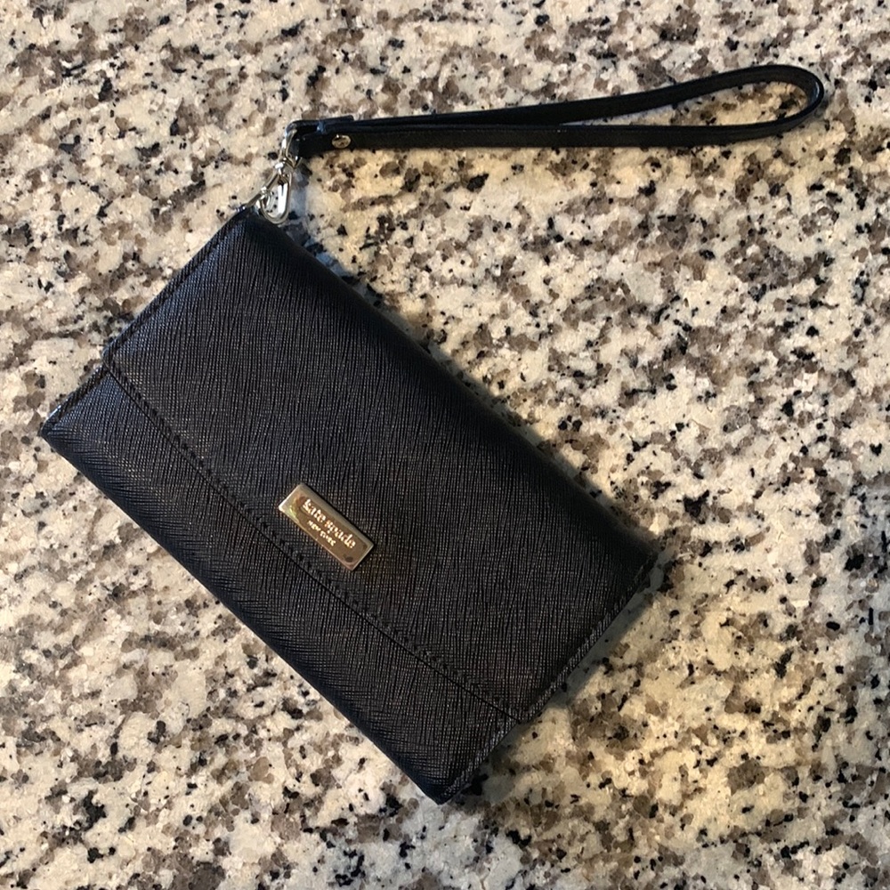 Kate Spade Black Wristlet Wallet